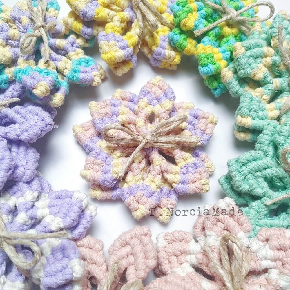 Soulshine Macrame 2pc Coaster Set - Picture 10 of 10